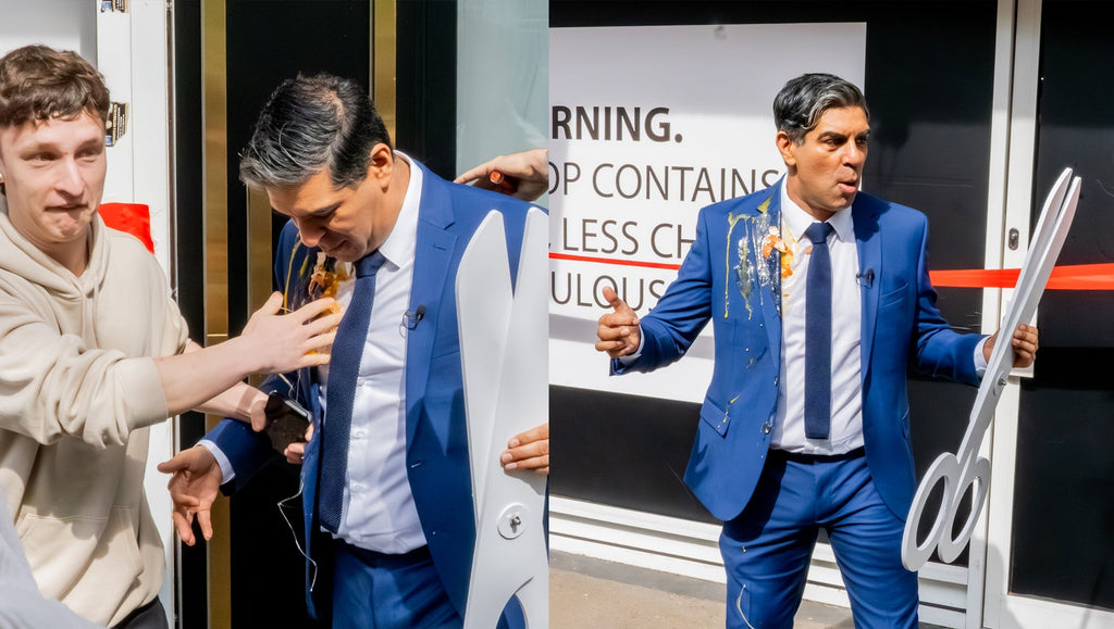 Rishi Sunak gets egged as our flavourless vape store brings a vape ban into focus