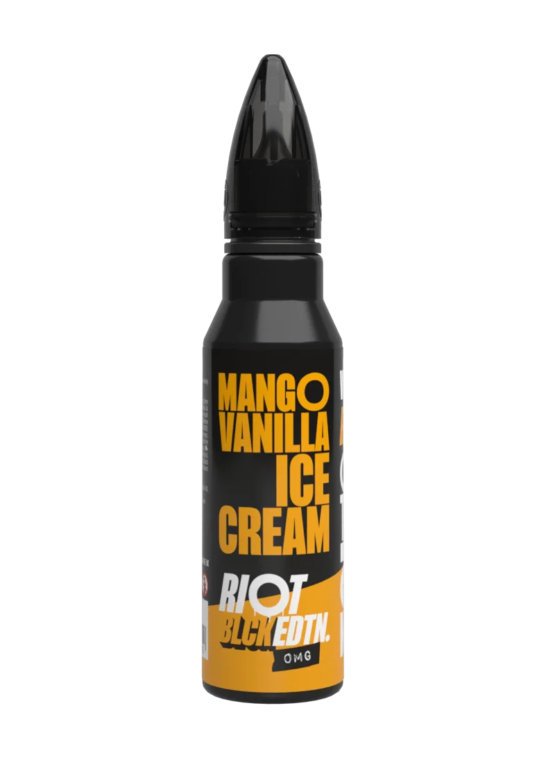 BLCK EDTN - Mango Vanilla Ice Cream Shortfill 2 x 50ml  Riot E-Liquid
