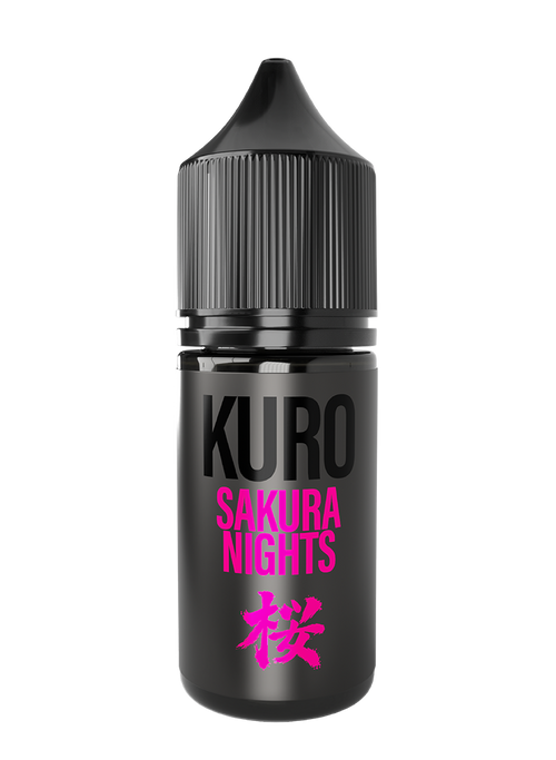 Kuro Sakura Nights 10ml Nic Salt Vape juice bottle by Riot Labs