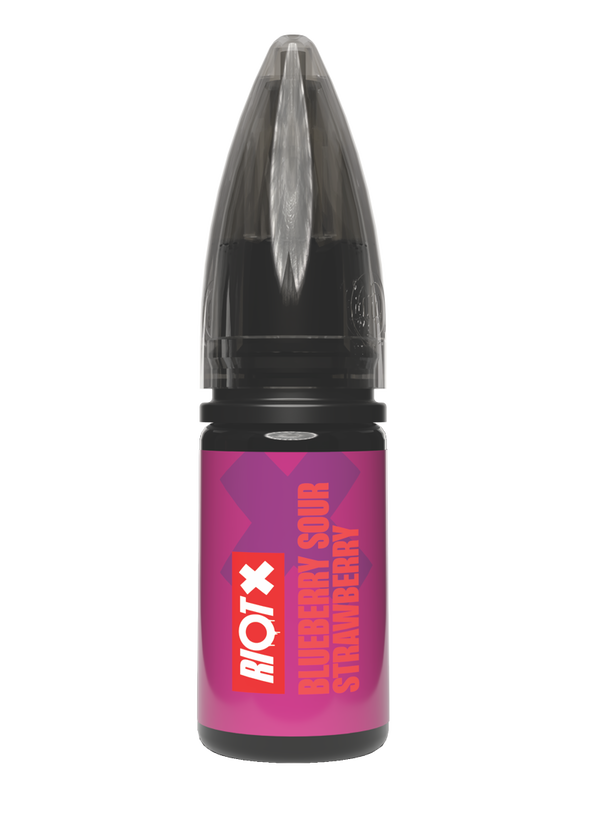 RIOT X - Blueberry Sour Strawberry 10ml nic salt bottle