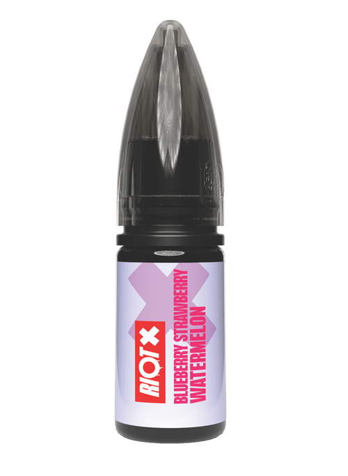 RIOT X - Blueberry Strawberry Watermelon 10ml nic salt bottle