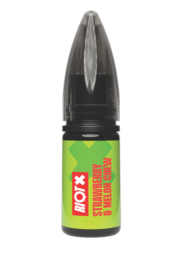 RIOT X - Strawberry Melon Chew 10ml nic salt bottle