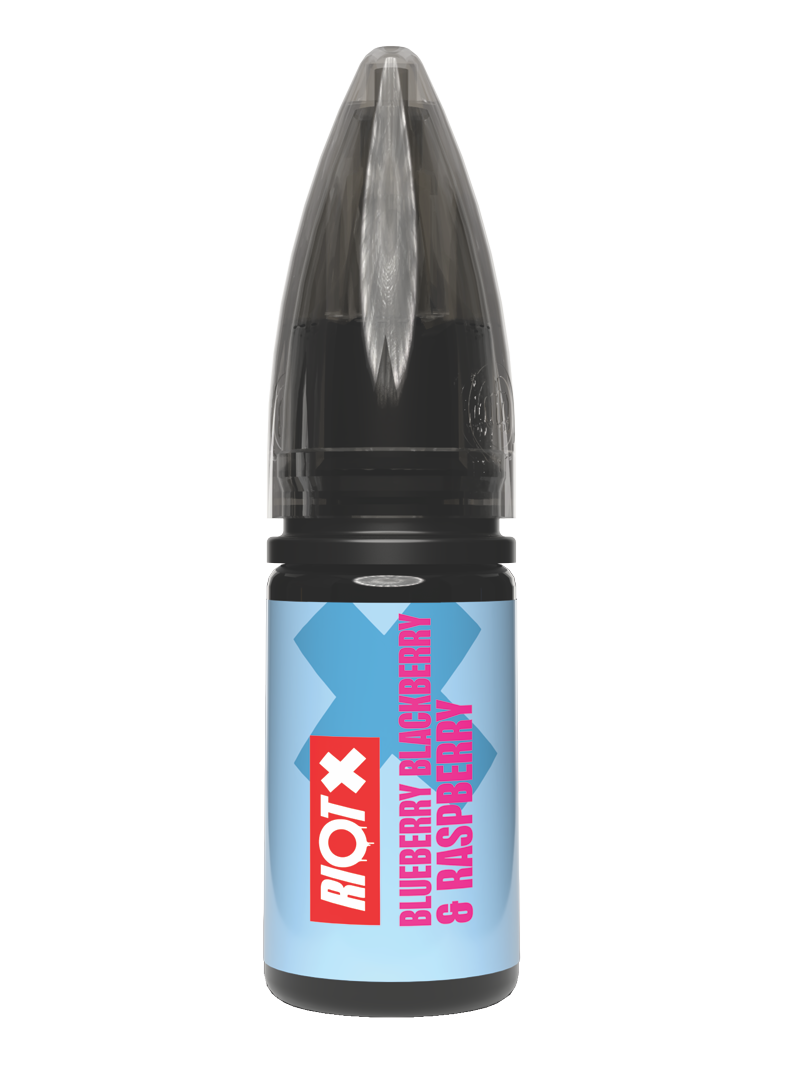RIOT X - Blueberry Blackberry Raspberry 10ml nic salt bottle