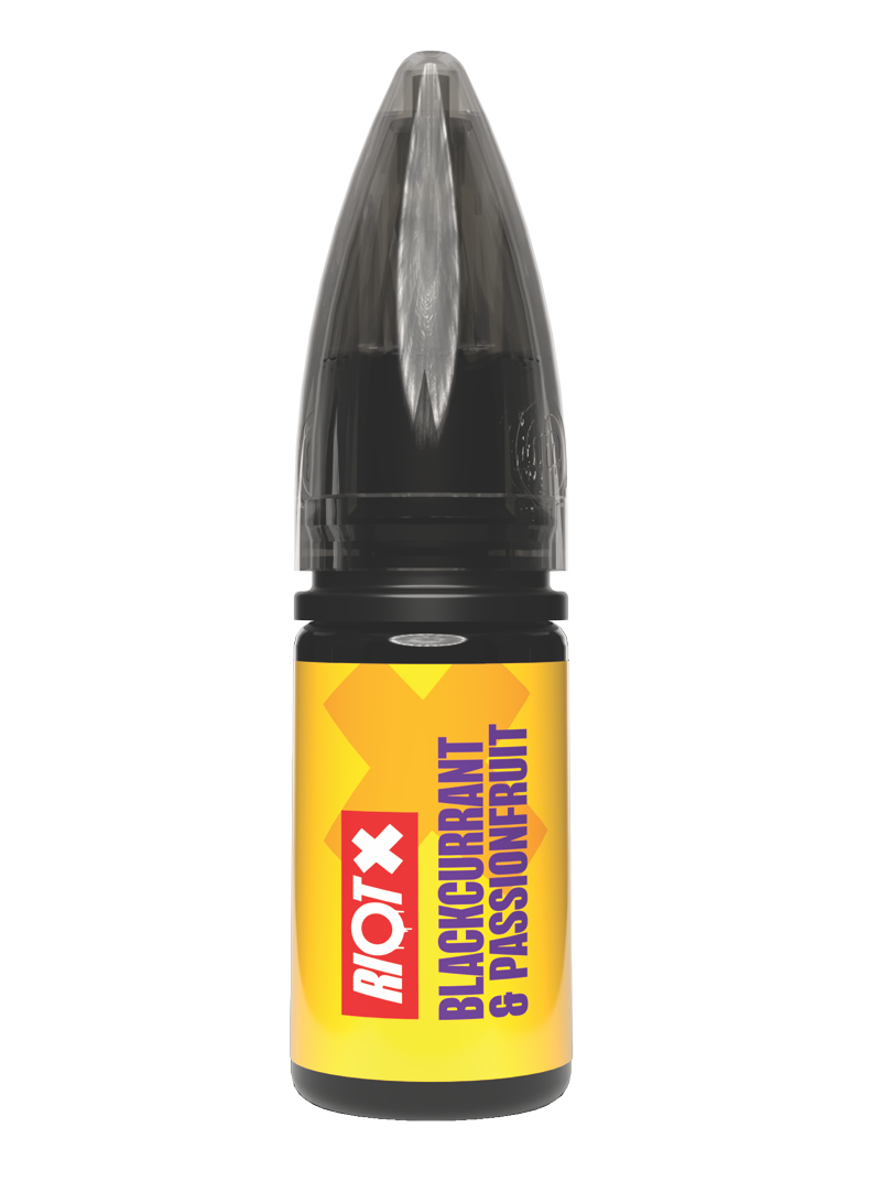 RIOT X - Blackcurrant Passionfruit 10ml nic salt bottle