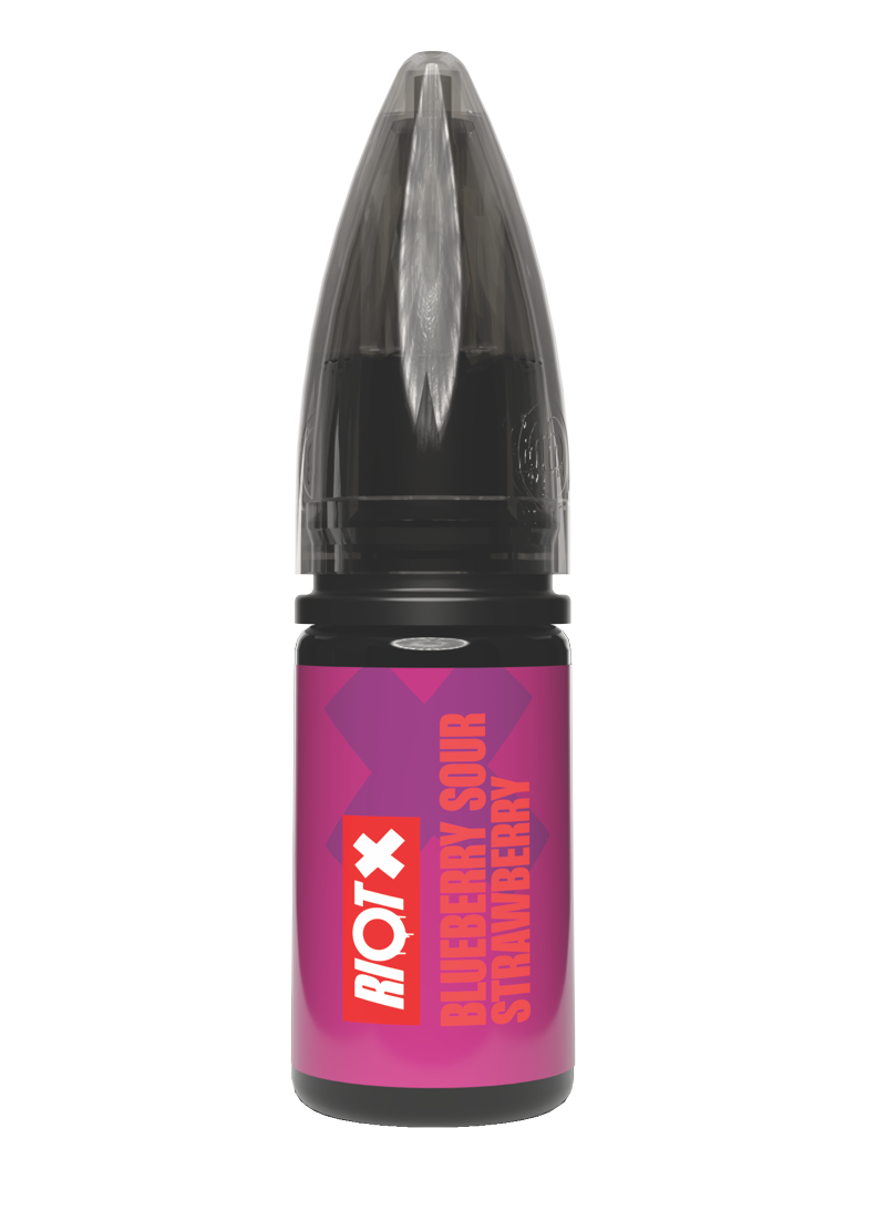 RIOT X - Blueberry Sour Strawberry 10ml nic salt bottle