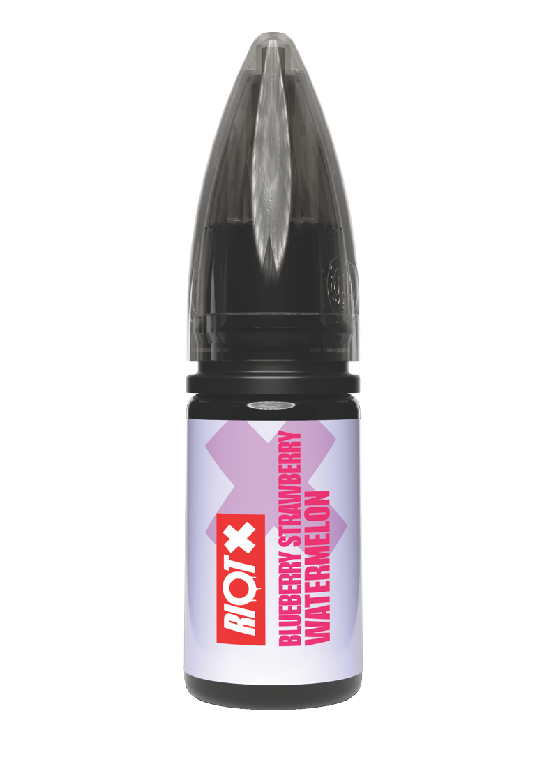 RIOT X - Blueberry Strawberry Watermelon 10ml nic salt bottle