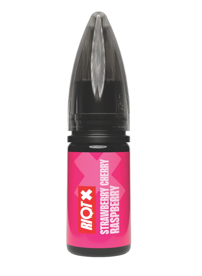 RIOT X - Strawberry, Cherry & Raspberry 10ml nic salt bottle