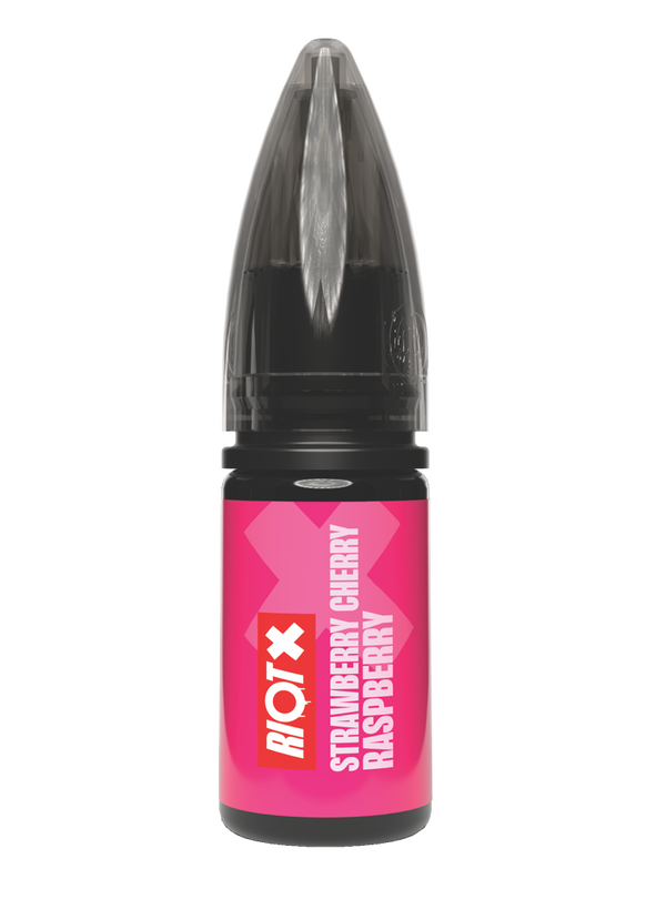 RIOT X - Strawberry, Cherry & Raspberry 10ml nic salt bottle
