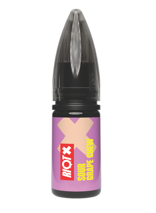 RIOT X - Sour Grape Chew 10ml nic salt bottle