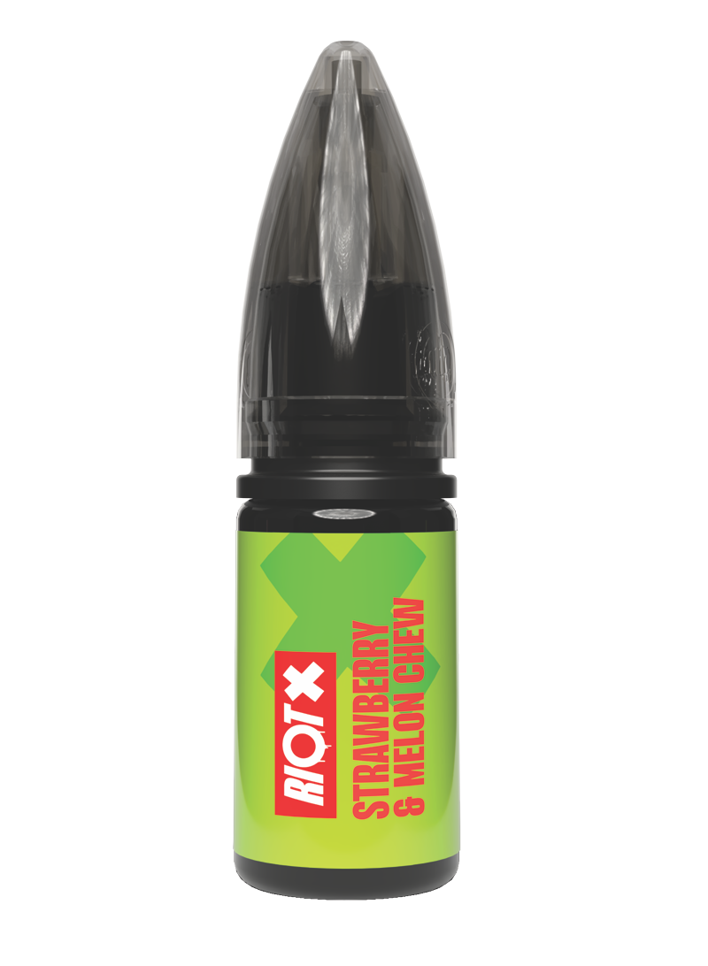 RIOT X - Strawberry Melon Chew 10ml nic salt bottle