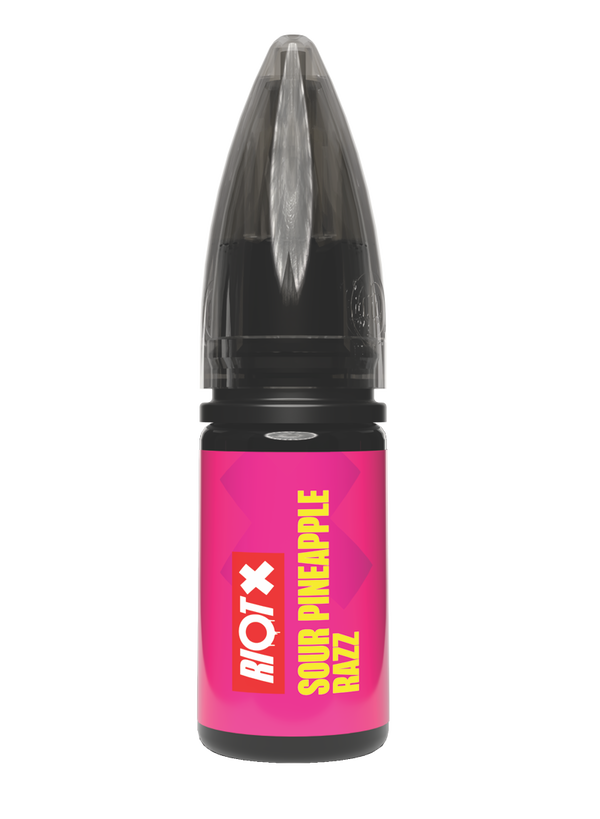 RIOT X - Sour Pineapple Razz 10ml nic salt bottle