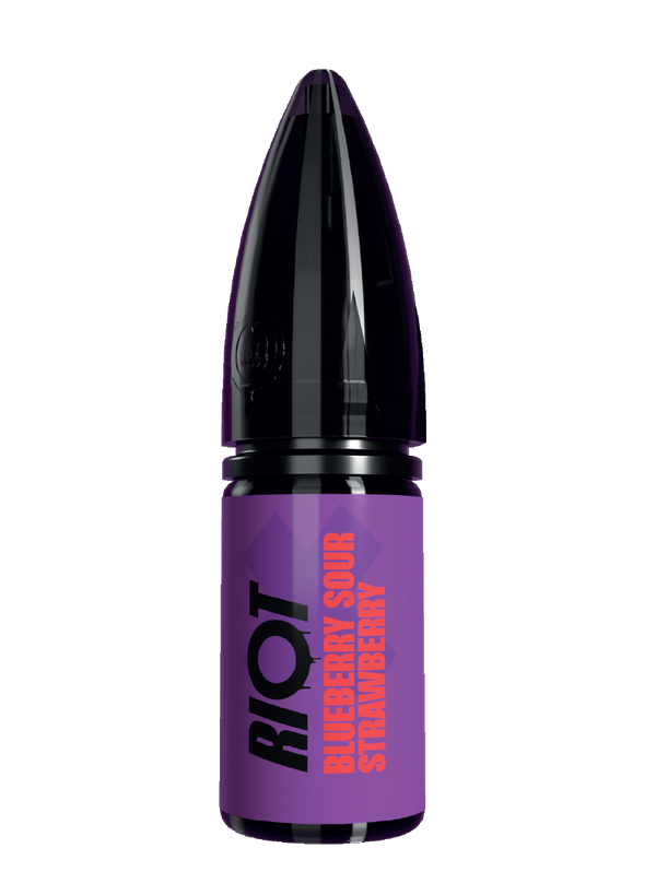 Riot X - Blueberry Sour Strawberry E-liquid in bullet bottle