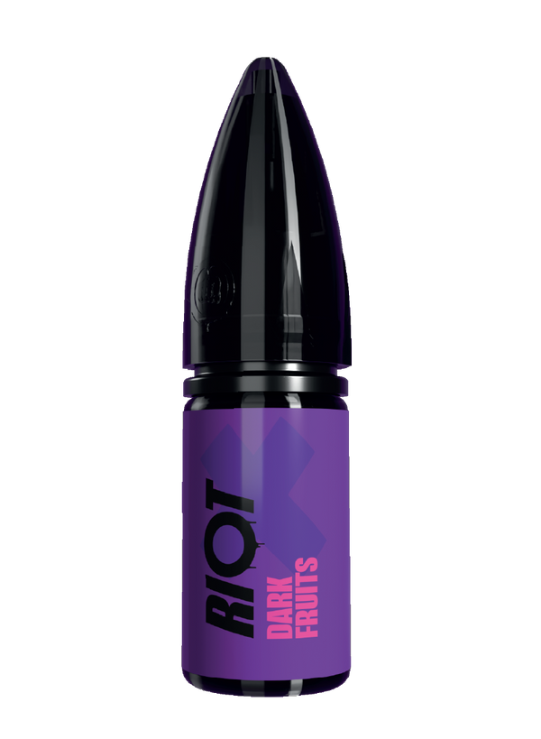 Riot X - Dark Fruits E-liquid in bullet bottle