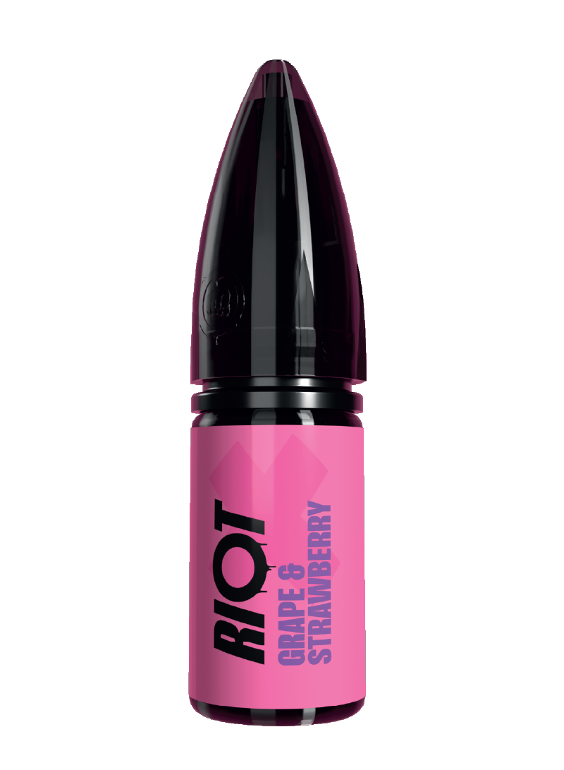 Riot X - Grape Strawberry E-liquid in bullet bottle