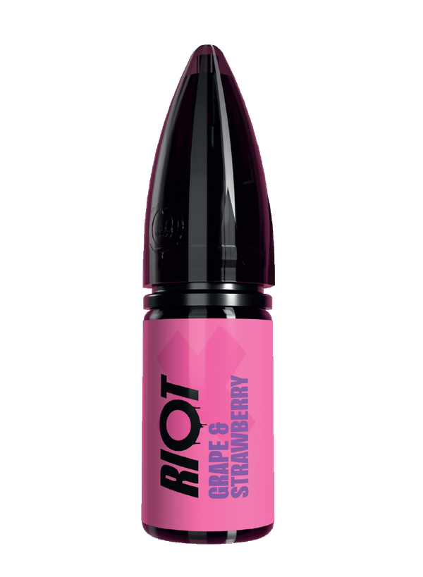 Riot X - Grape Strawberry E-liquid in bullet bottle