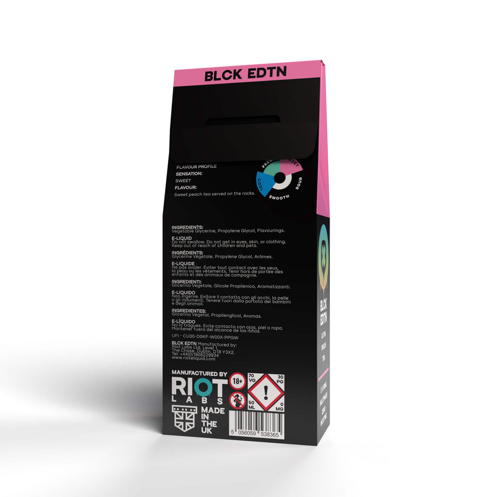 BLCK EDTN - Ultra Peach Tea Shortfill 2x 50ml